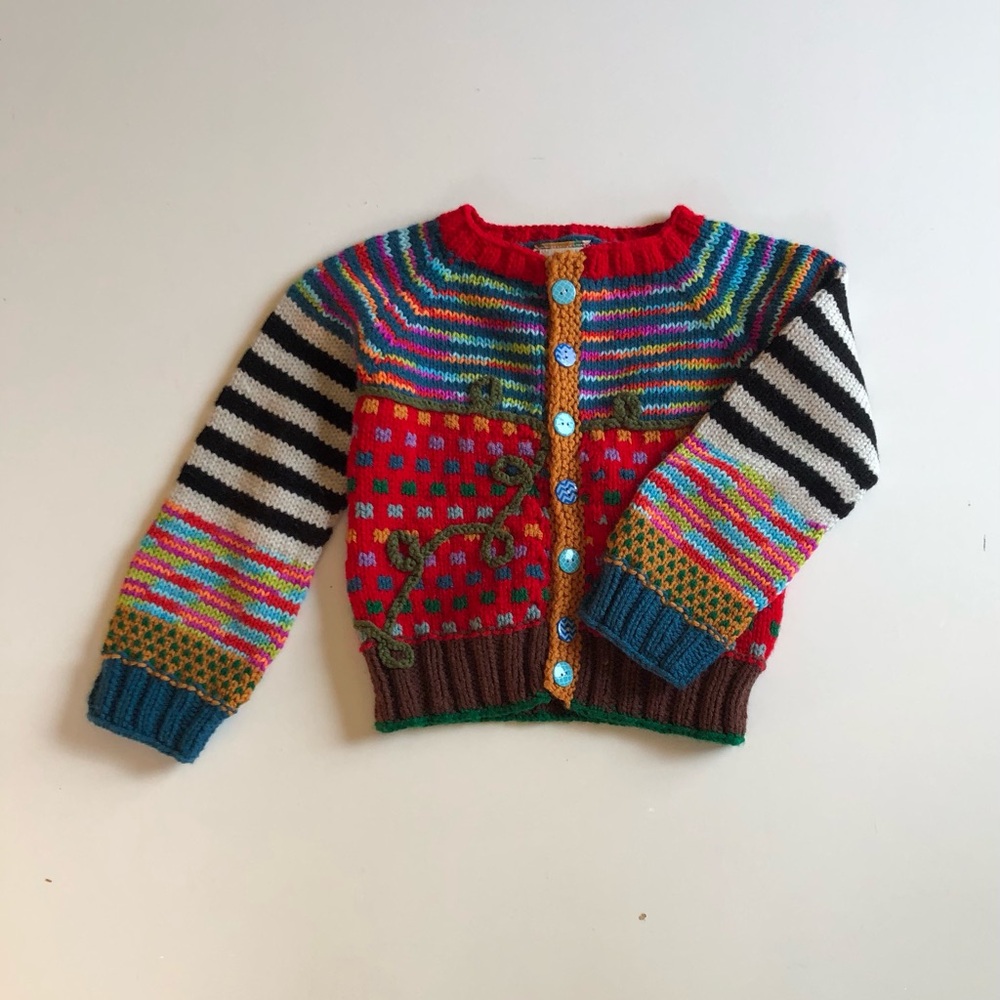 Handmade knitted cardigan